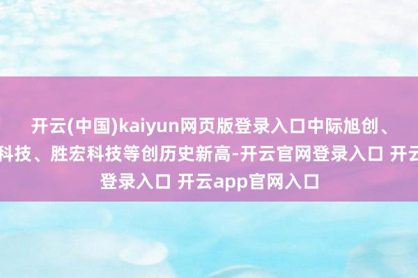 开云(中国)kaiyun网页版登录入口中际旭创、新易盛、澜起科技、胜宏科技等创历史新高-开云官网登录入口 开云app官网入口